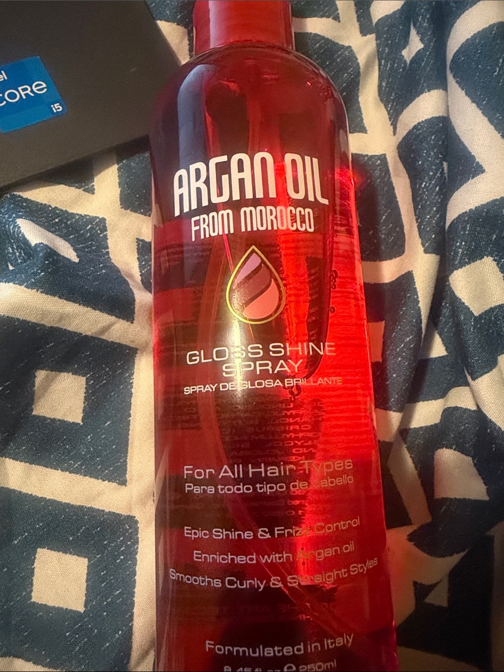 Argan Oil From Morocco Gloss Shine Spray - Red